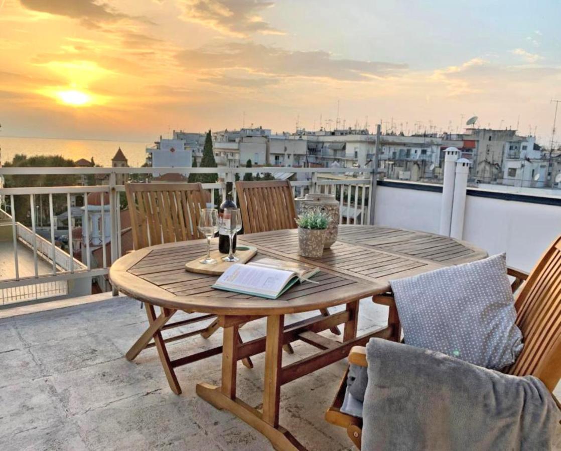 테살로니키 Sea View Sunset Penthouse 아파트 외부 사진